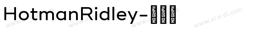 HotmanRidley字体转换