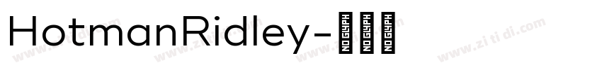 HotmanRidley字体转换