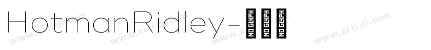 HotmanRidley字体转换