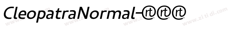 CleopatraNormal字体转换