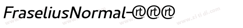FraseliusNormal字体转换