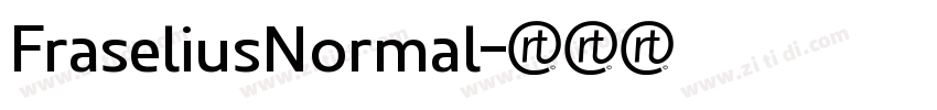 FraseliusNormal字体转换
