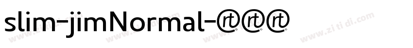 slim-jimNormal字体转换