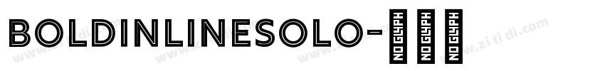 BoldInlineSolo字体转换