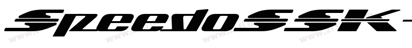 SpeedoSSK字体转换