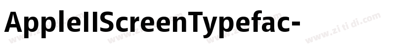 AppleIIScreenTypefac字体转换