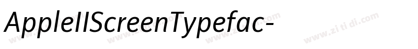 AppleIIScreenTypefac字体转换