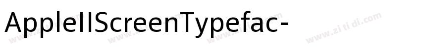 AppleIIScreenTypefac字体转换