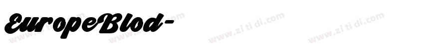 EuropeBlod字体转换