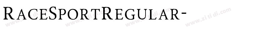 RaceSportRegular字体转换