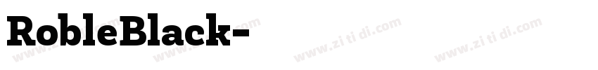 RobleBlack字体转换