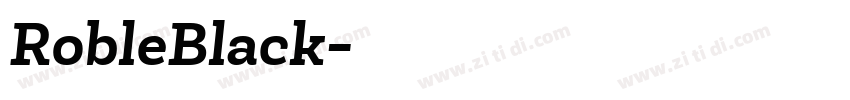 RobleBlack字体转换