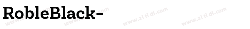 RobleBlack字体转换