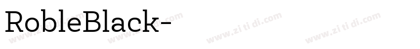 RobleBlack字体转换
