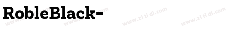 RobleBlack字体转换