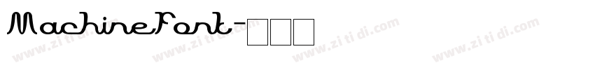 MachineFont字体转换