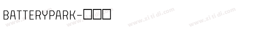 BatteryPark字体转换