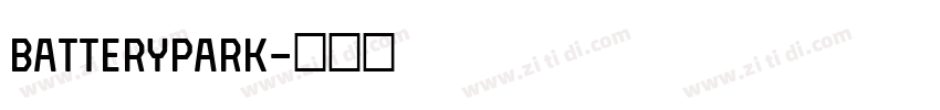 BatteryPark字体转换