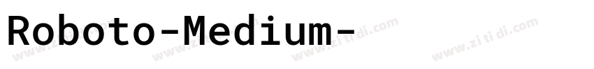 Roboto-Medium字体转换