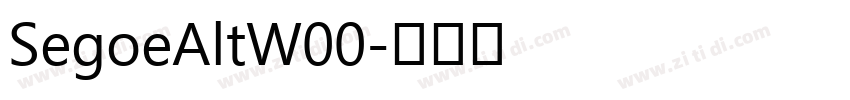SegoeAltW00字体转换