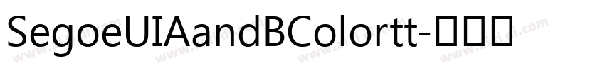 SegoeUIAandBColortt字体转换