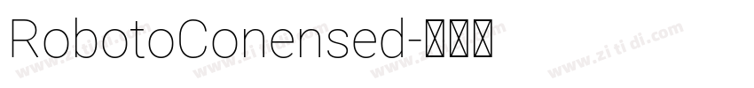 RobotoConensed字体转换