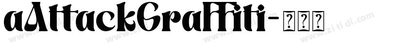 aAttackGraffiti字体转换