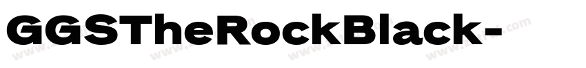 GGSTheRockBlack字体转换