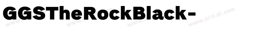 GGSTheRockBlack字体转换