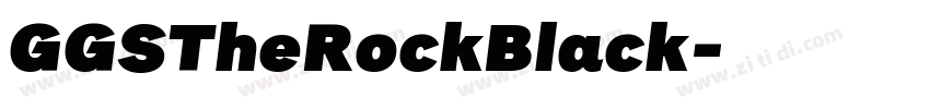 GGSTheRockBlack字体转换