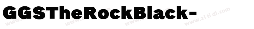 GGSTheRockBlack字体转换