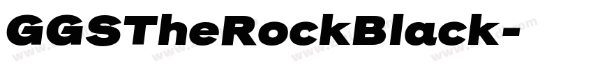 GGSTheRockBlack字体转换