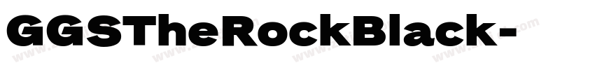 GGSTheRockBlack字体转换
