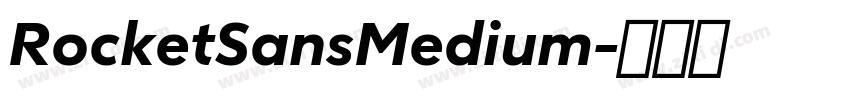 RocketSansMedium字体转换
