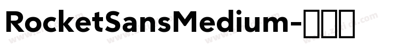 RocketSansMedium字体转换