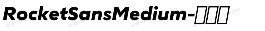 RocketSansMedium字体转换