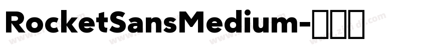 RocketSansMedium字体转换