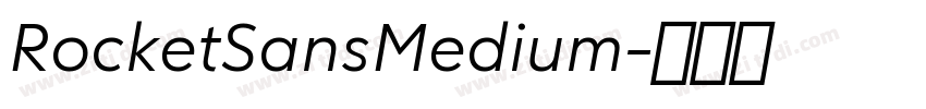 RocketSansMedium字体转换