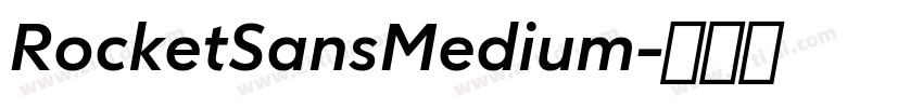 RocketSansMedium字体转换