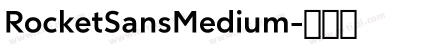 RocketSansMedium字体转换