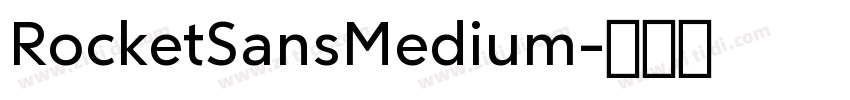 RocketSansMedium字体转换