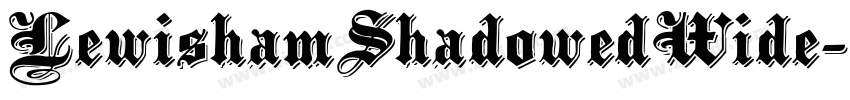 LewishamShadowedWide字体转换