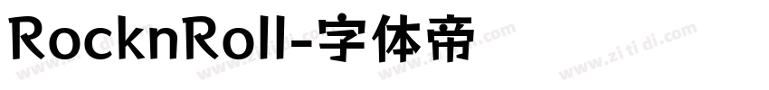 RocknRoll字体转换