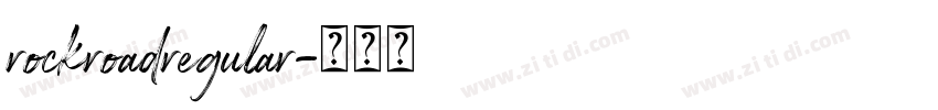 rockroadregular字体转换