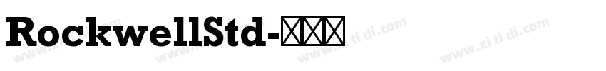 RockwellStd字体转换