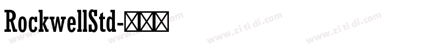 RockwellStd字体转换