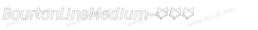 BourtonLineMedium字体转换