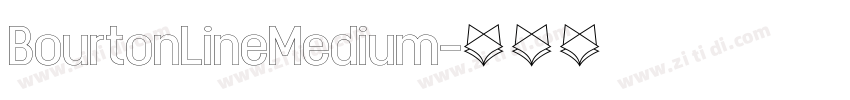 BourtonLineMedium字体转换
