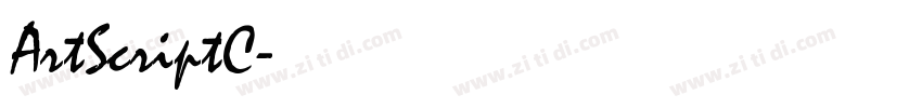 ArtScriptC字体转换