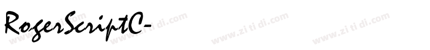 RogerScriptC字体转换